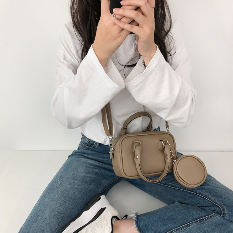 ミニトートバッグショルダーバッグストラップ付ポーチ付 | 詳細画像17