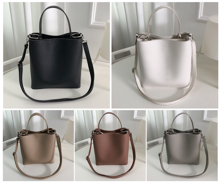 レザー調ショルダーバッグトートバッグ2WAYストラップセット(バックルあり) | 詳細画像3