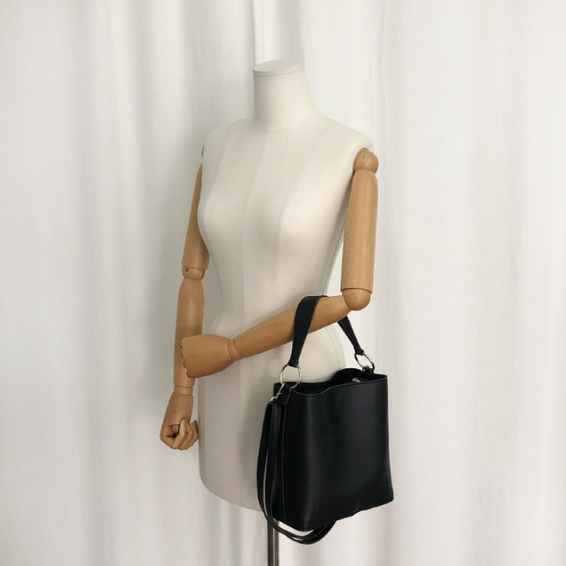レザー調ショルダーバッグトートバッグ2WAYストラップセット(バックルあり) | 詳細画像4