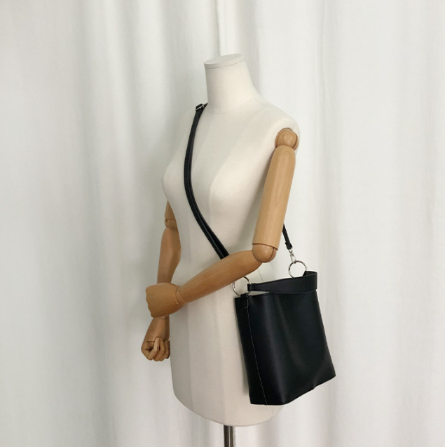 レザー調ショルダーバッグトートバッグ2WAYストラップセット(バックルあり) | 詳細画像6