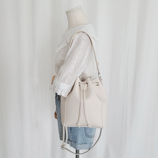 レザー調ショルダーバッグトートバッグ2WAYストラップセット(バックルあり) | 詳細画像4