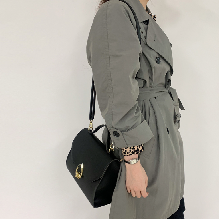 レザー調ショルダーバッグトートバッグ2WAYストラップ付 | 詳細画像12