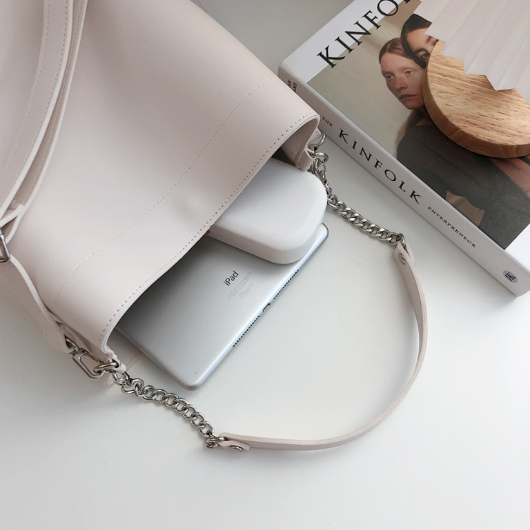 レザー調チェーンショルダーバッグトートバッグ2WAYストラップセット(バックルあり) | 詳細画像20