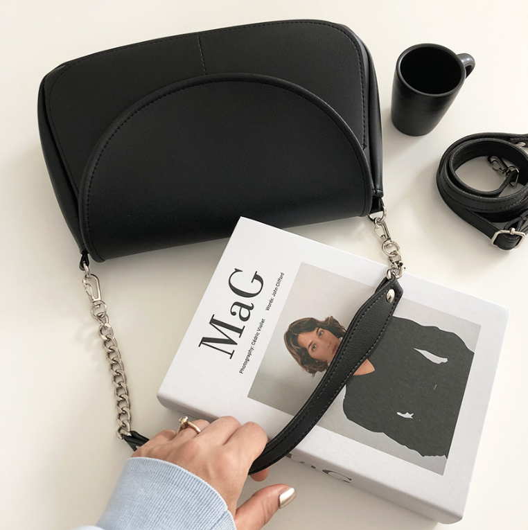 レザー調ショルダーバッグトートバッグ2WAYストラップセット(バックルあり) | 詳細画像7