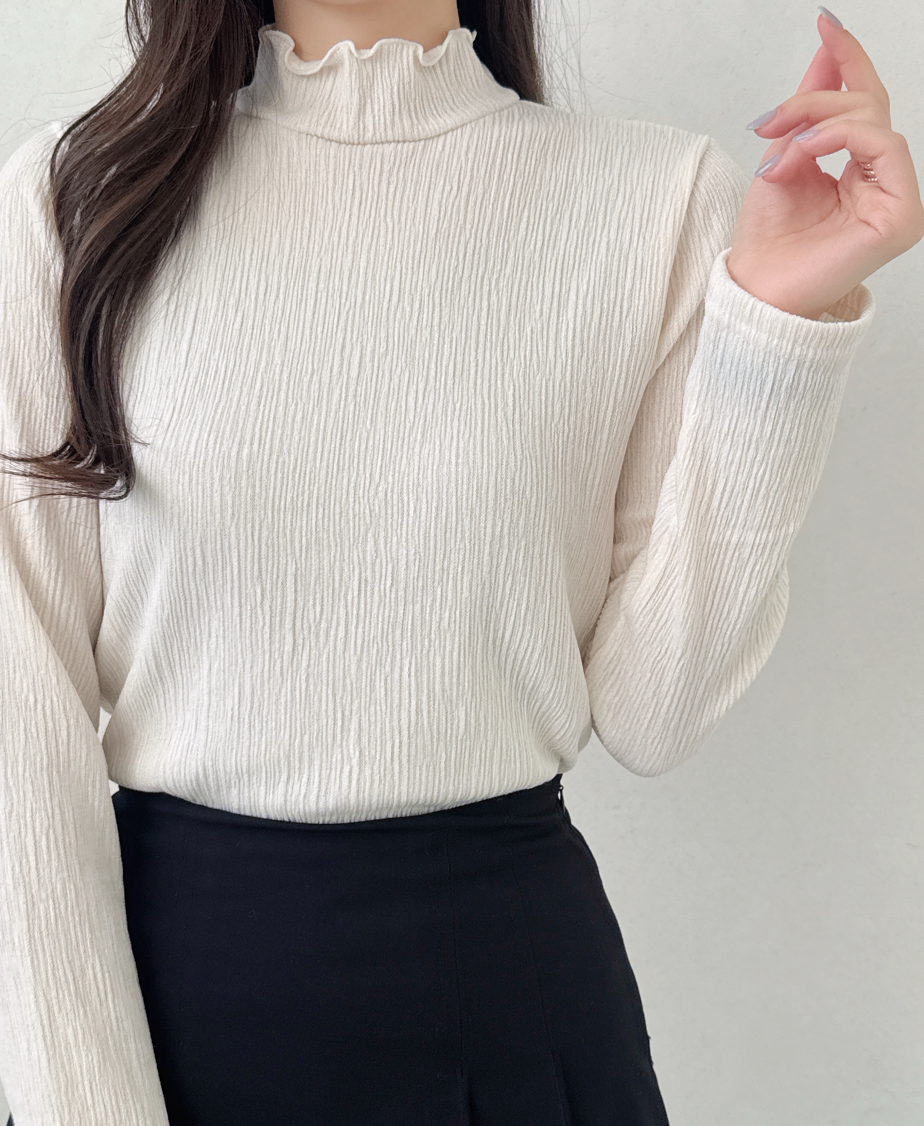 タートルネックスリム長袖Tシャツ | 詳細画像12