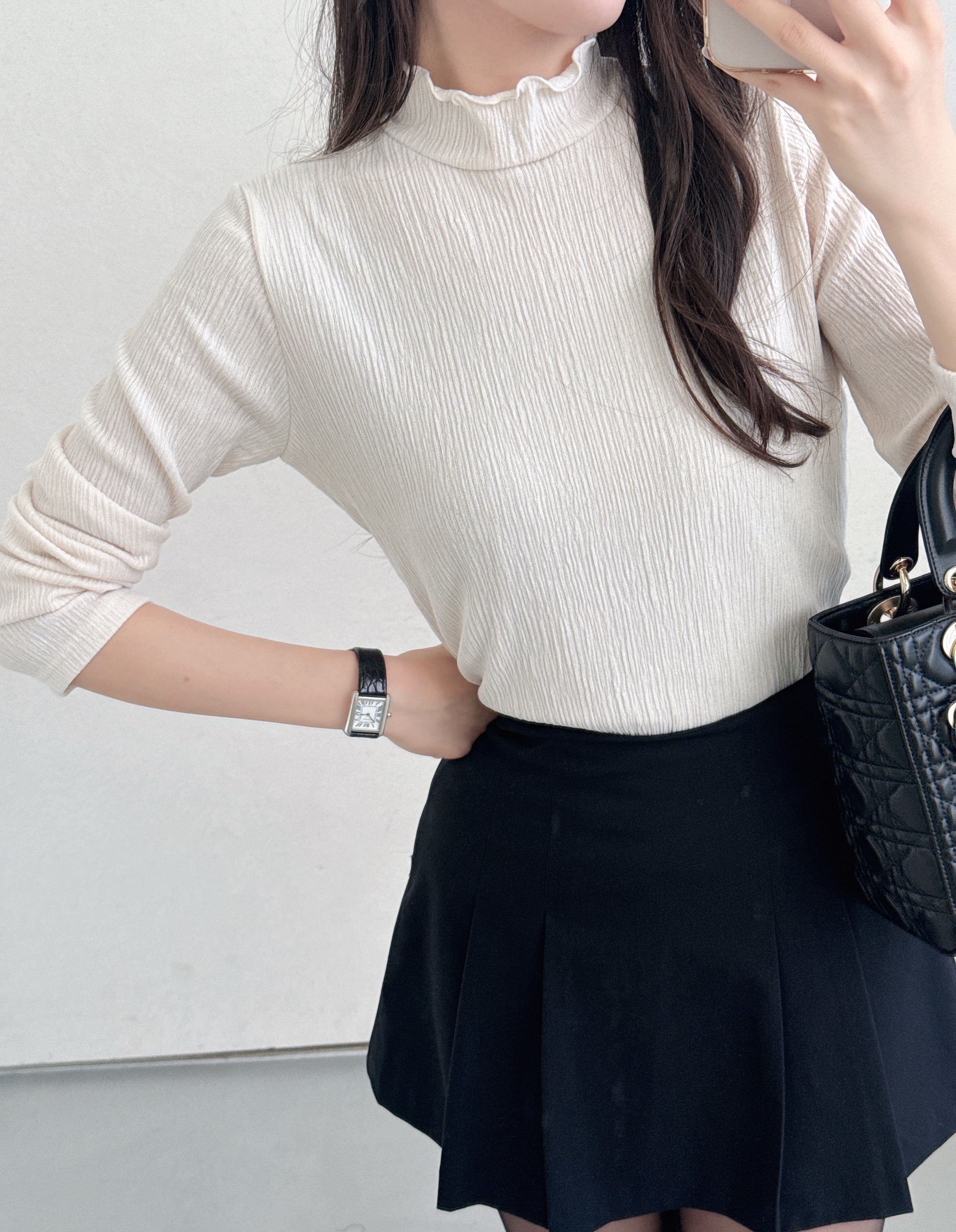 タートルネックスリム長袖Tシャツ | 詳細画像5