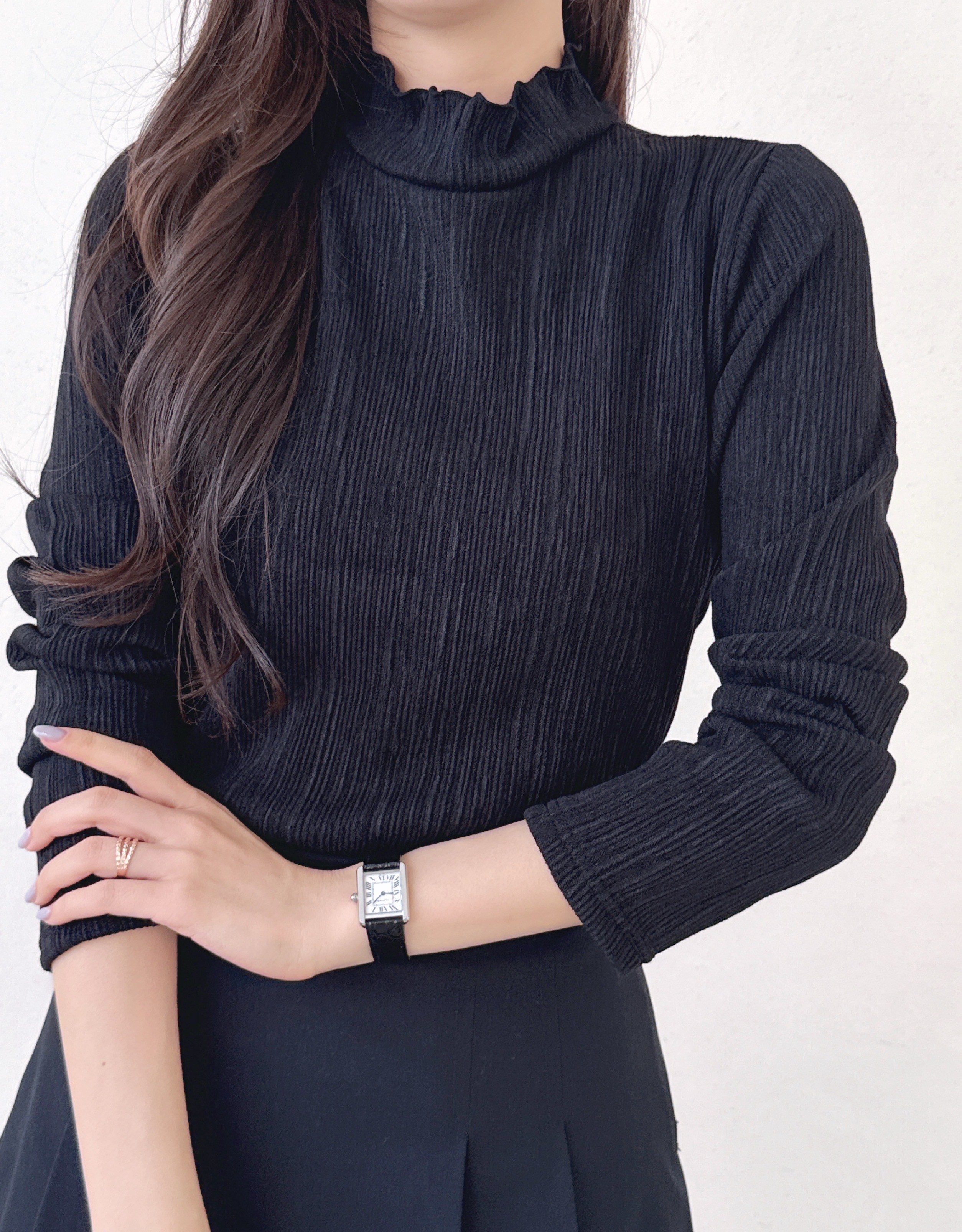 タートルネックスリム長袖Tシャツ | 詳細画像8