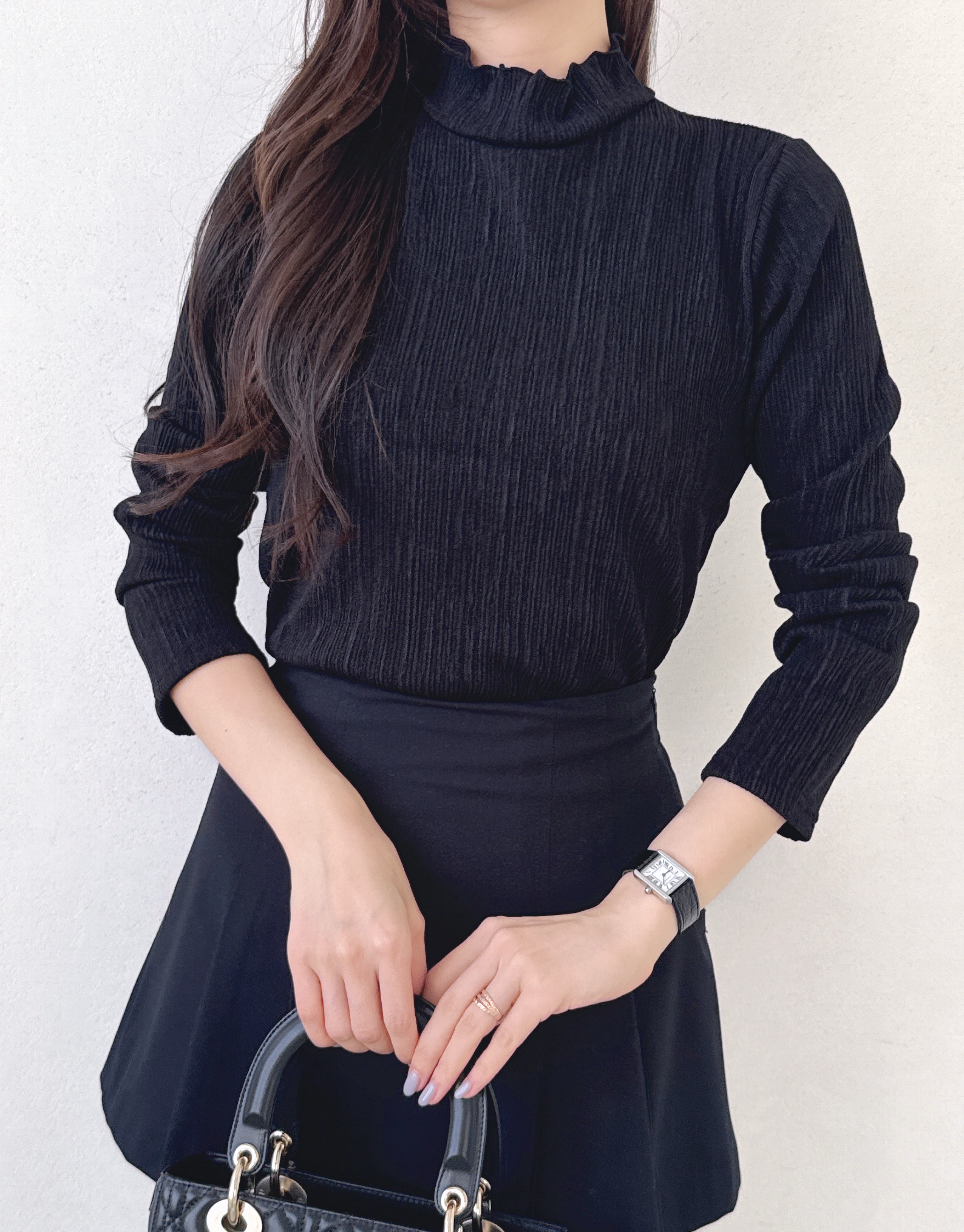 タートルネックスリム長袖Tシャツ | 詳細画像7