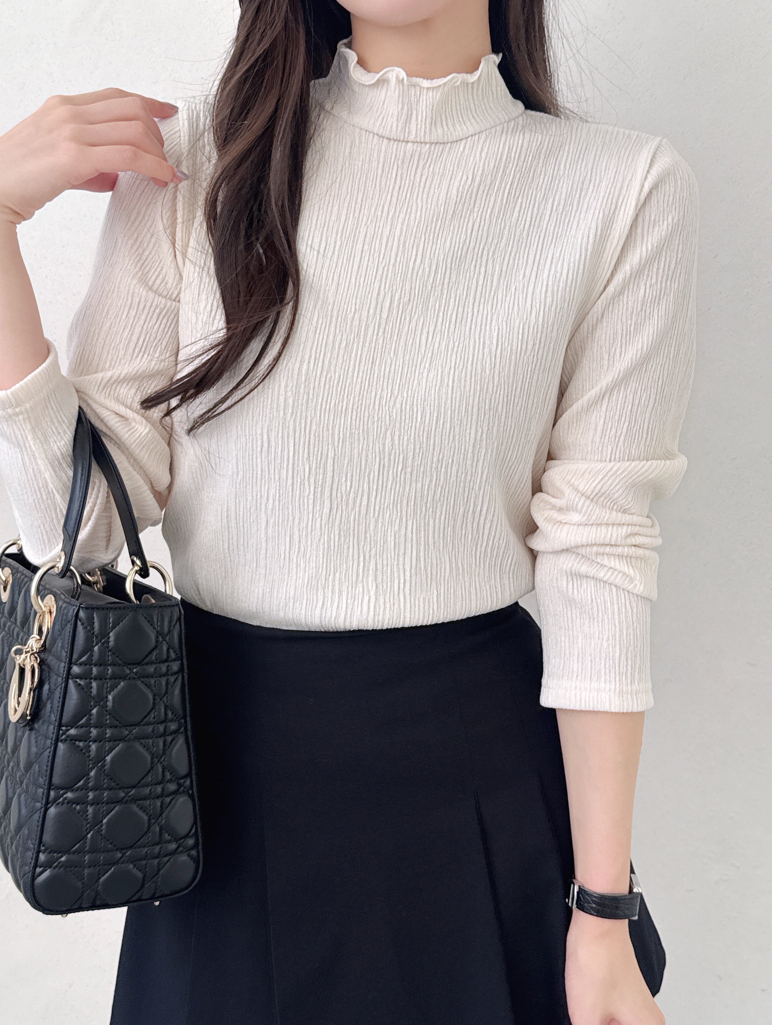 タートルネックスリム長袖Tシャツ | 詳細画像4