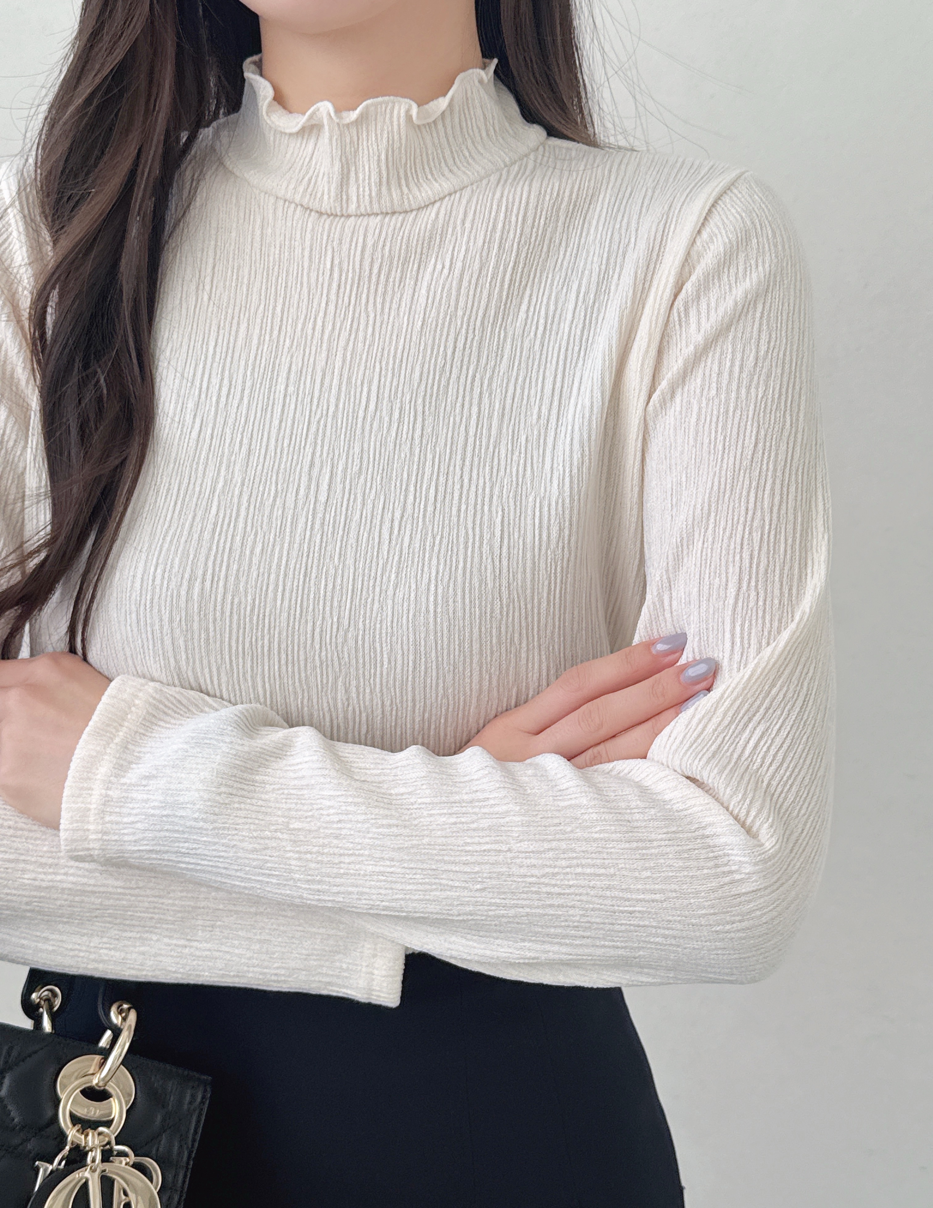 タートルネックスリム長袖Tシャツ | 詳細画像14