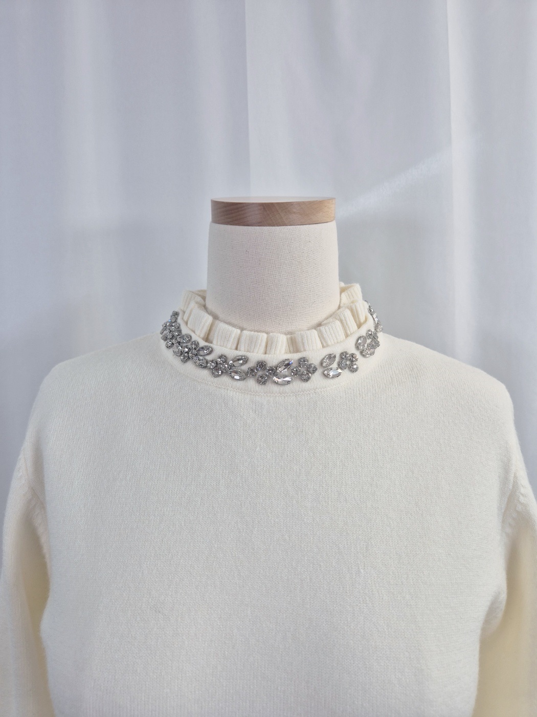 ソフトキュービックラウンドネックベーシック長袖ニット | 詳細画像15