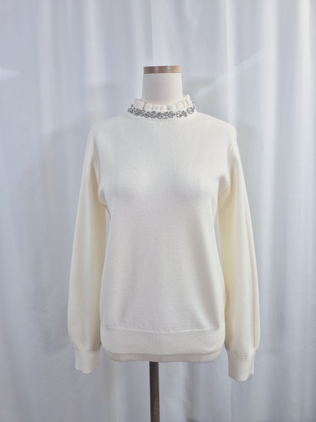 ソフトキュービックラウンドネックベーシック長袖ニット | 詳細画像16