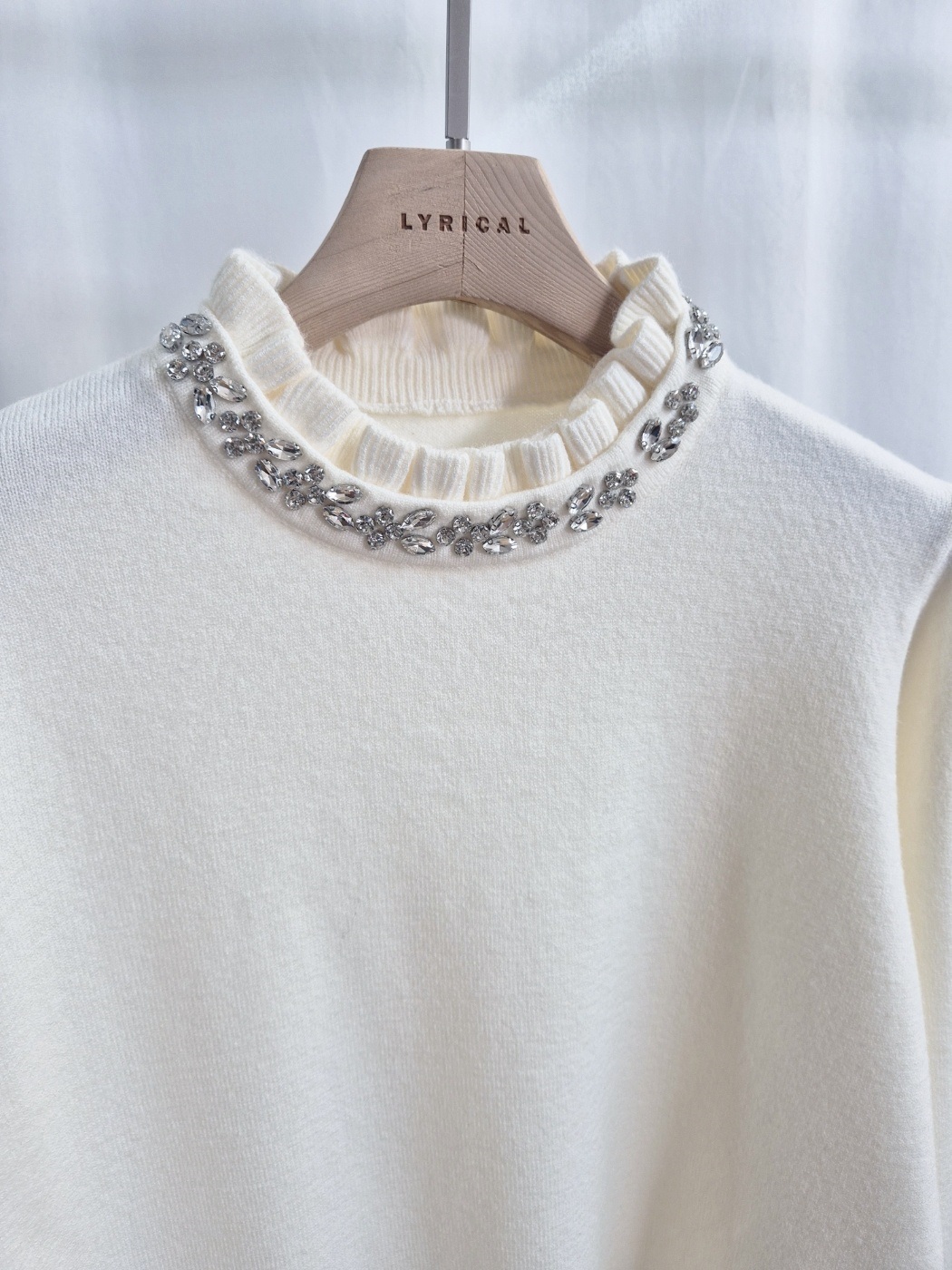 ソフトキュービックラウンドネックベーシック長袖ニット | 詳細画像11