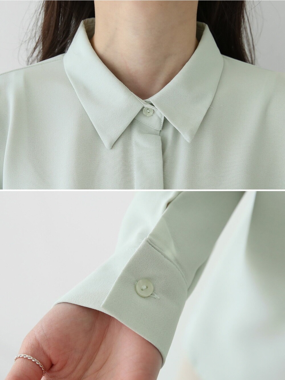 ボタンカラーベーシック長袖ブラウス | 詳細画像19