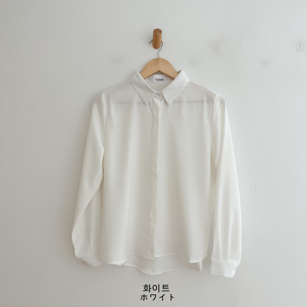 ボタンカラーベーシック長袖ブラウス | 詳細画像23