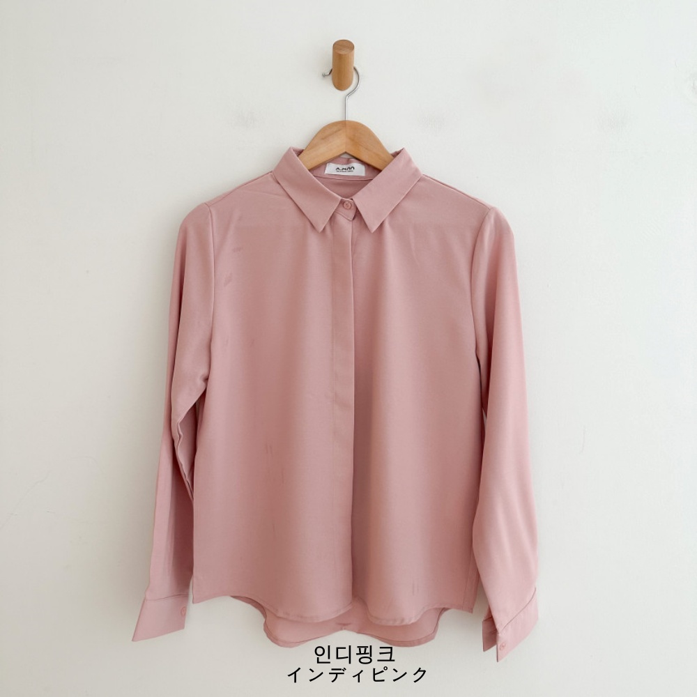 ボタンカラーベーシック長袖ブラウス | 詳細画像27