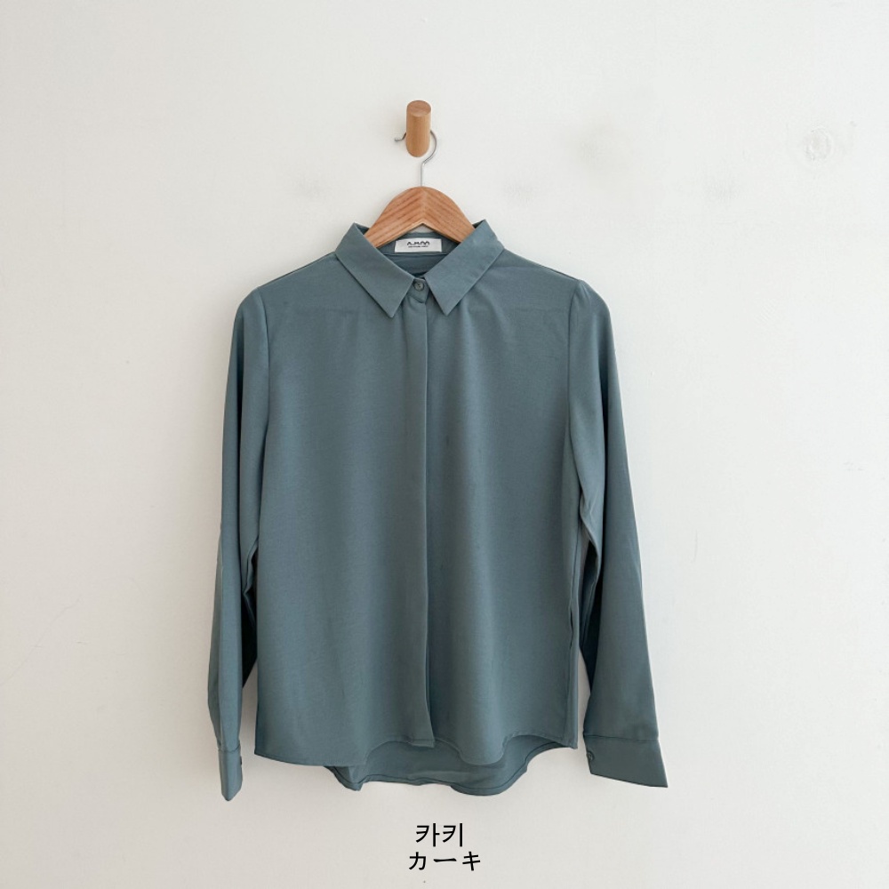 ボタンカラーベーシック長袖ブラウス | 詳細画像29