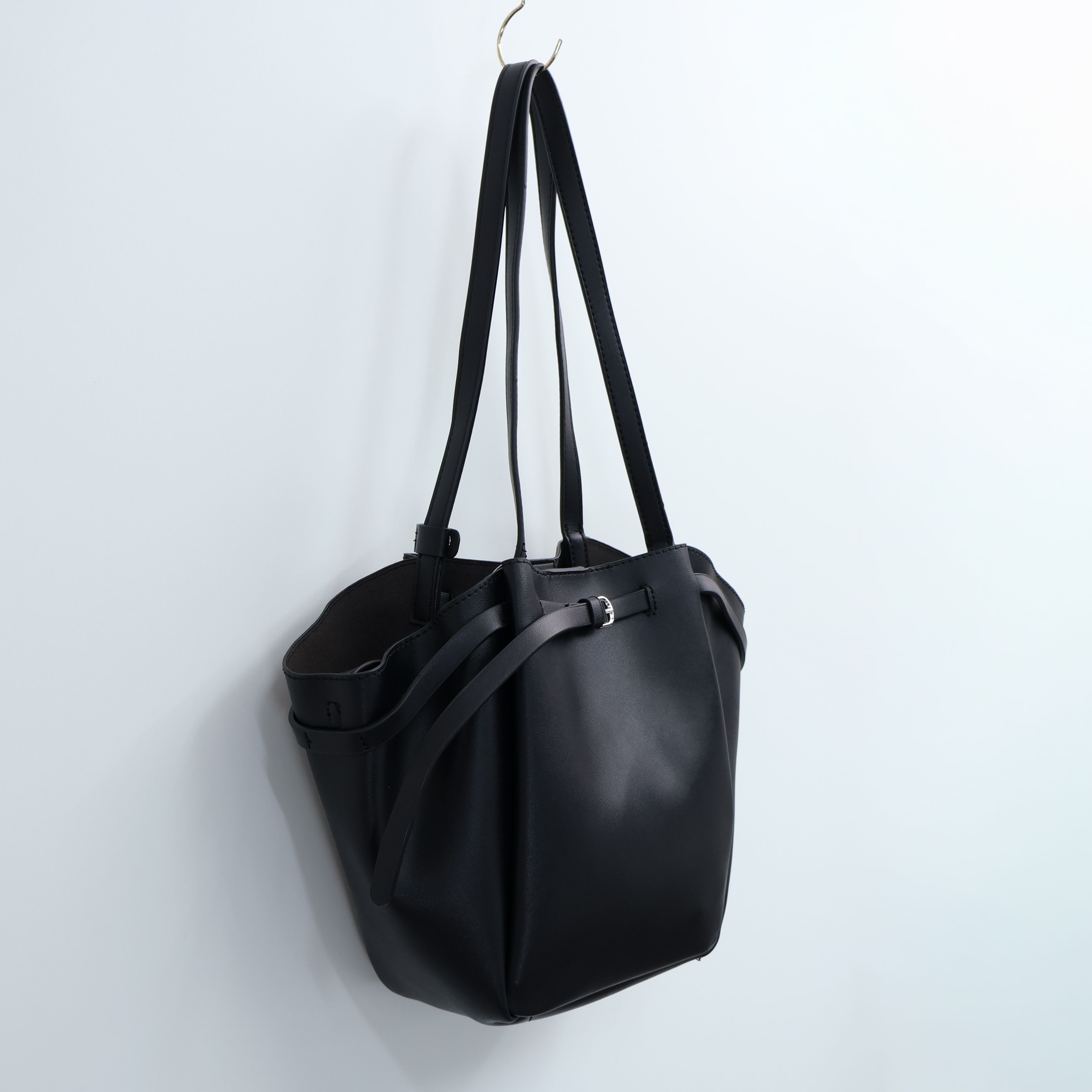 レザー調トートバッグショルダーバッグポーチ付 | 詳細画像25