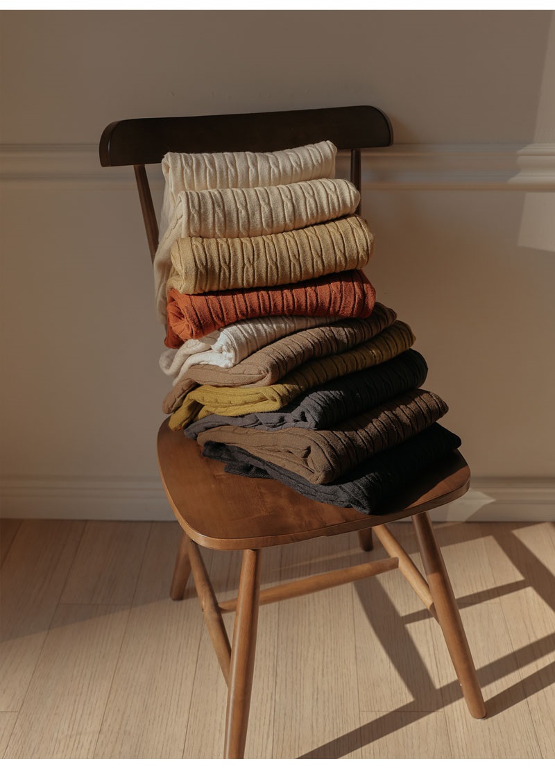 タートルネック長袖ケーブルニット | 詳細画像15