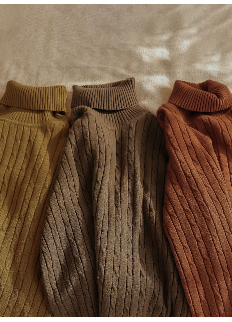 タートルネック長袖ケーブルニット | 詳細画像14
