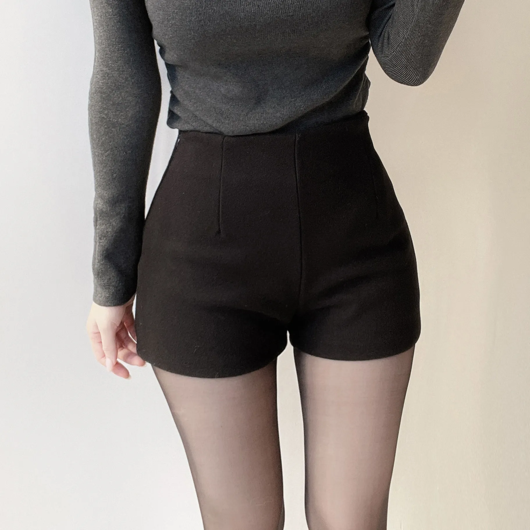 ハイウエストショートサイドジップパンツ | mirangmirang | 詳細画像3