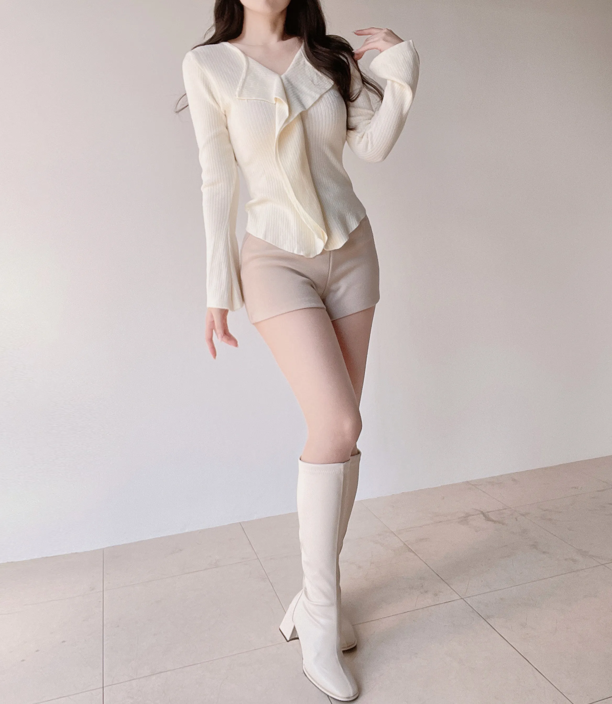 ハイウエストショートサイドジップパンツ | mirangmirang | 詳細画像26