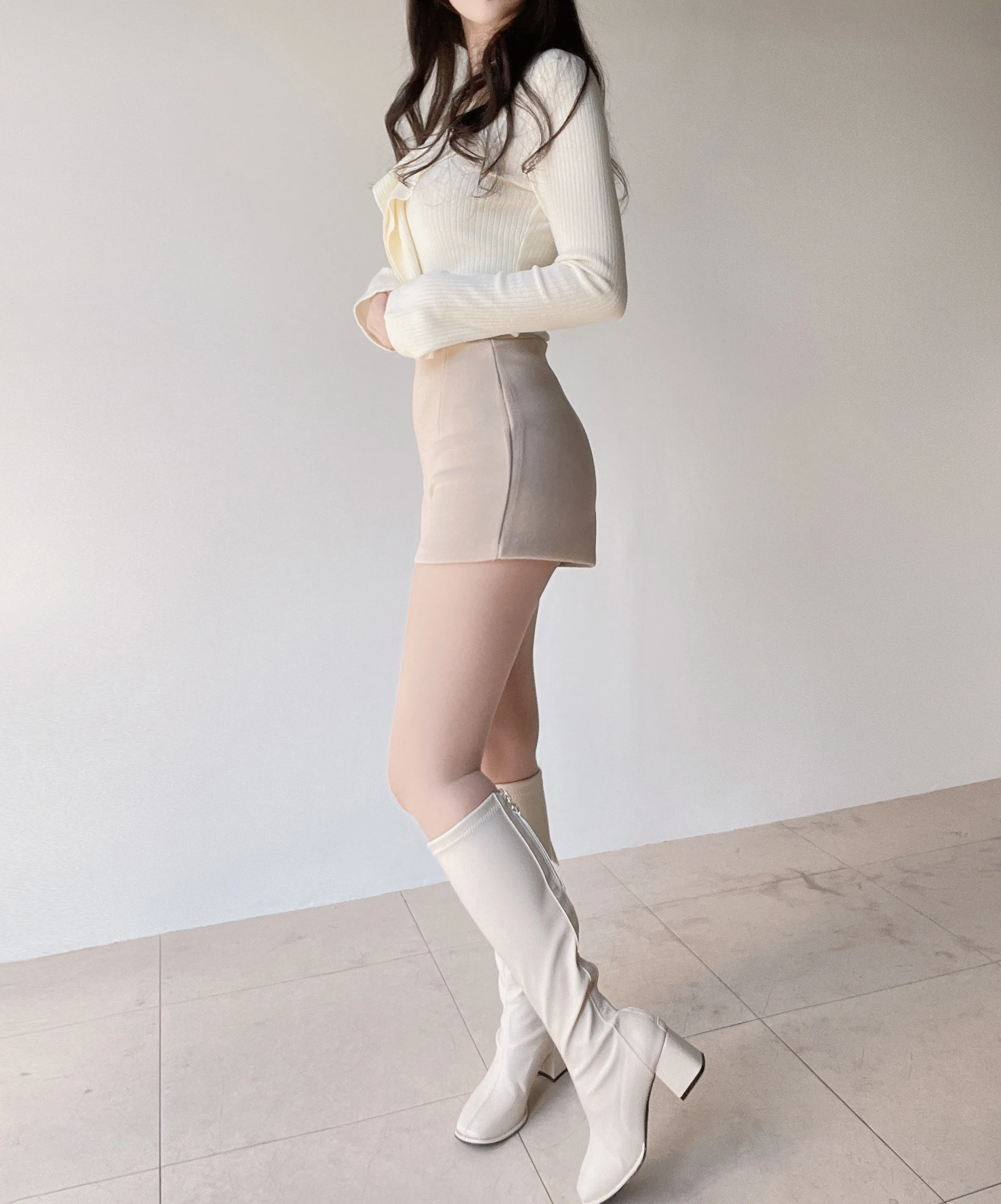 ハイウエストショートサイドジップパンツ | mirangmirang | 詳細画像29