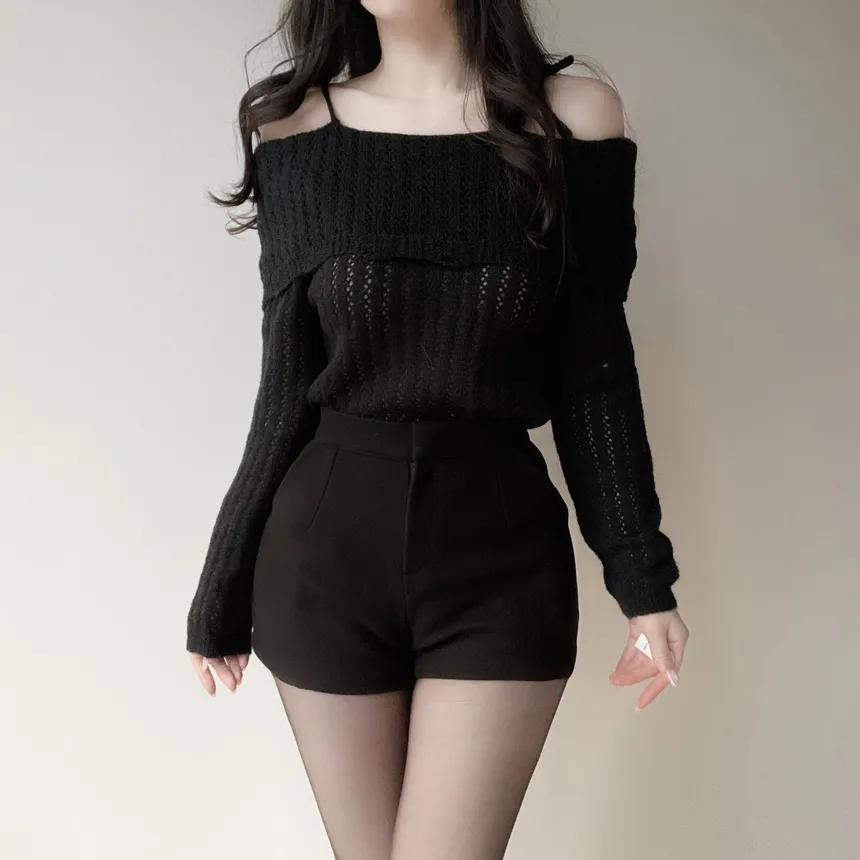 メルトンタッチハイウエストショートポケットパンツ | mirangmirang | 詳細画像20