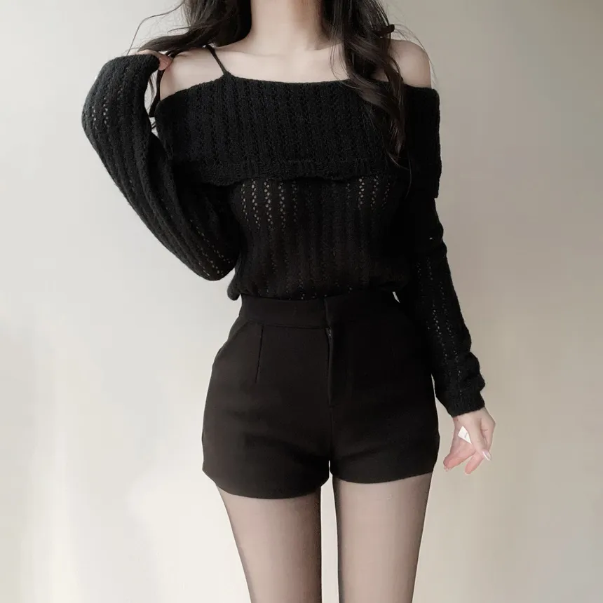 メルトンタッチハイウエストショートポケットパンツ | mirangmirang | 詳細画像21