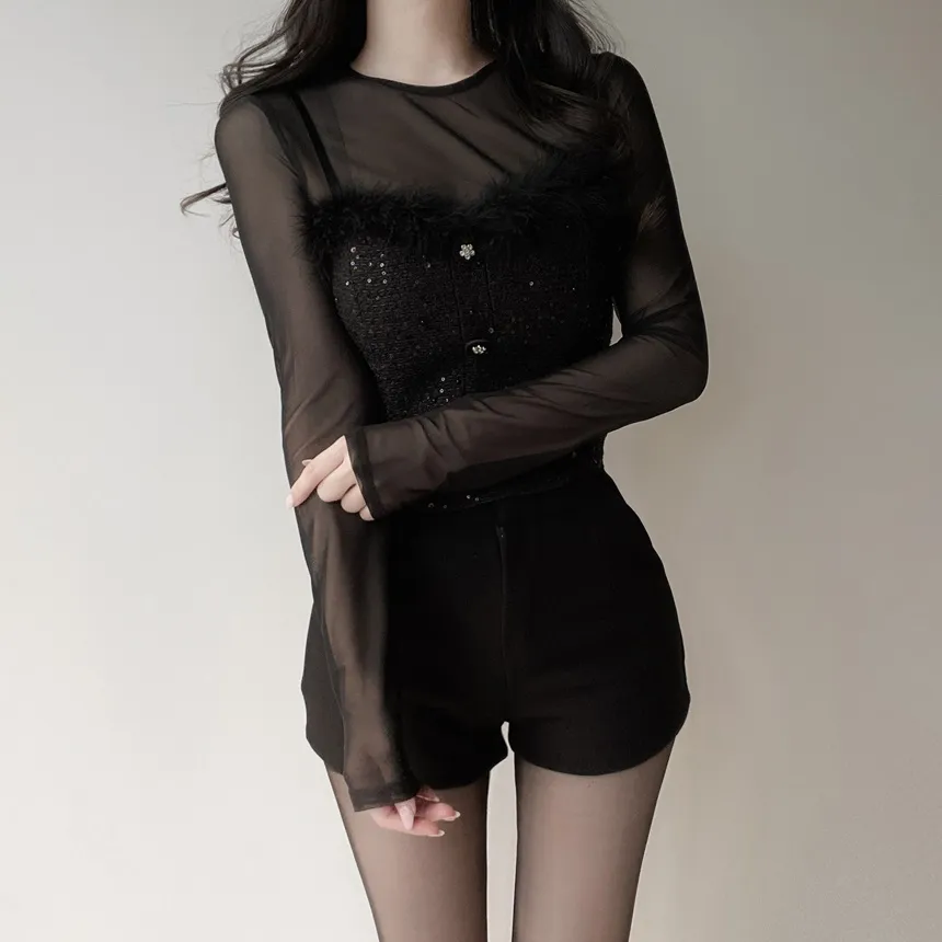 メルトンタッチハイウエストショートポケットパンツ | mirangmirang | 詳細画像27