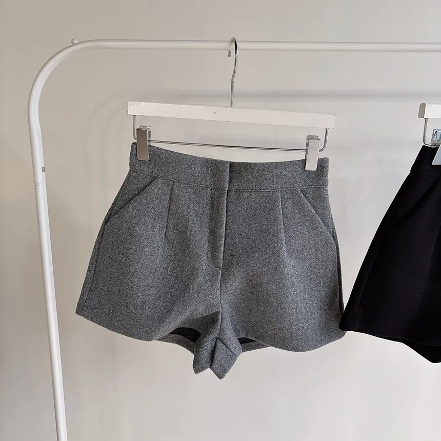 メルトンタッチハイウエストショートポケットパンツ | mirangmirang | 詳細画像29