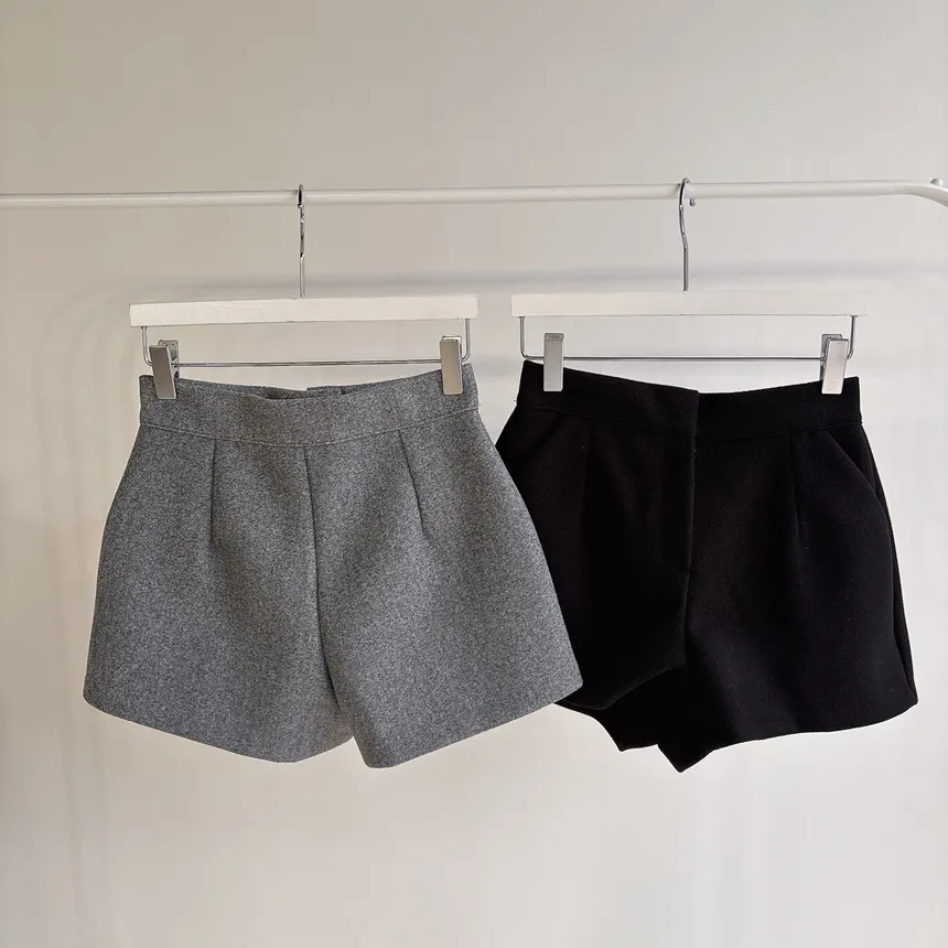 メルトンタッチハイウエストショートポケットパンツ | mirangmirang | 詳細画像30