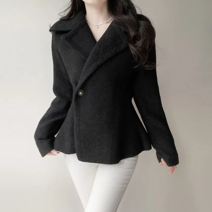 裏起毛ハイウエストブーツカットステッチツーボタンフラップポケットパンツ | mirangmirang | 詳細画像17