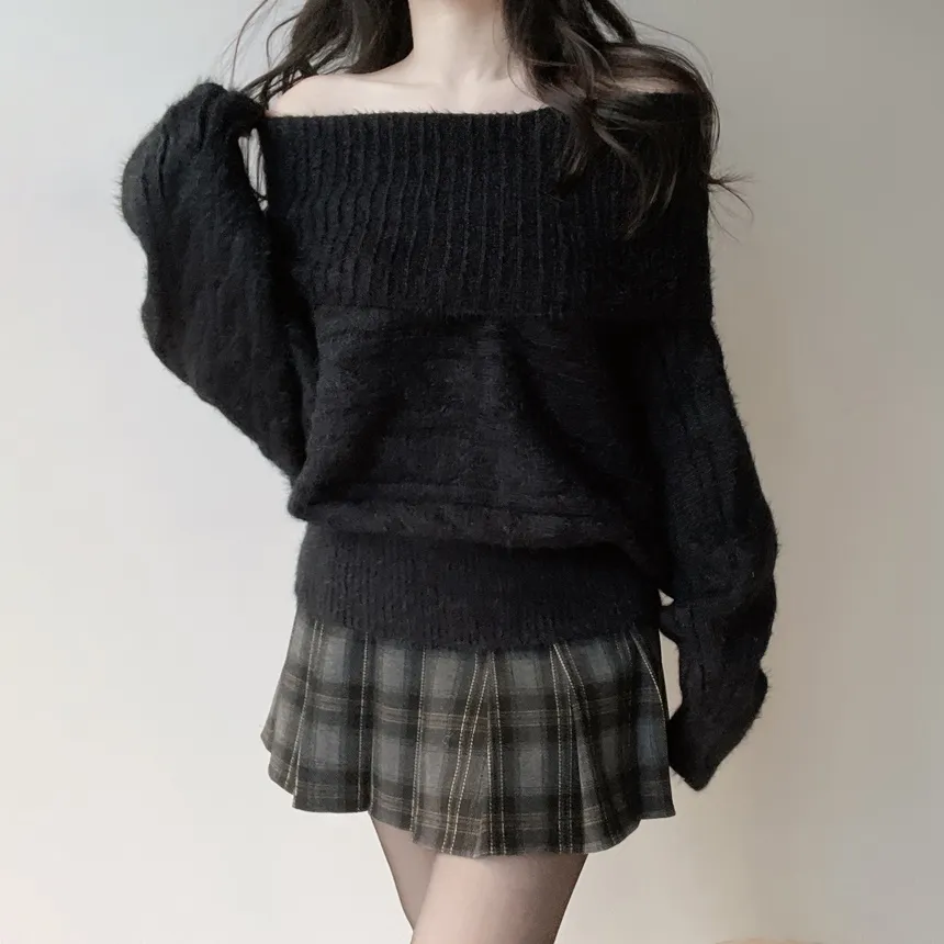 プリーツAラインサイドジップミニチェックスカート | mirangmirang | 詳細画像25