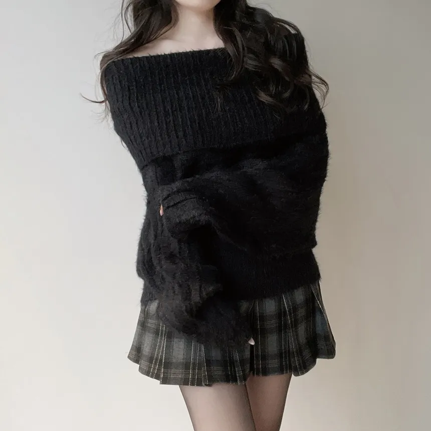 プリーツAラインサイドジップミニチェックスカート | mirangmirang | 詳細画像29