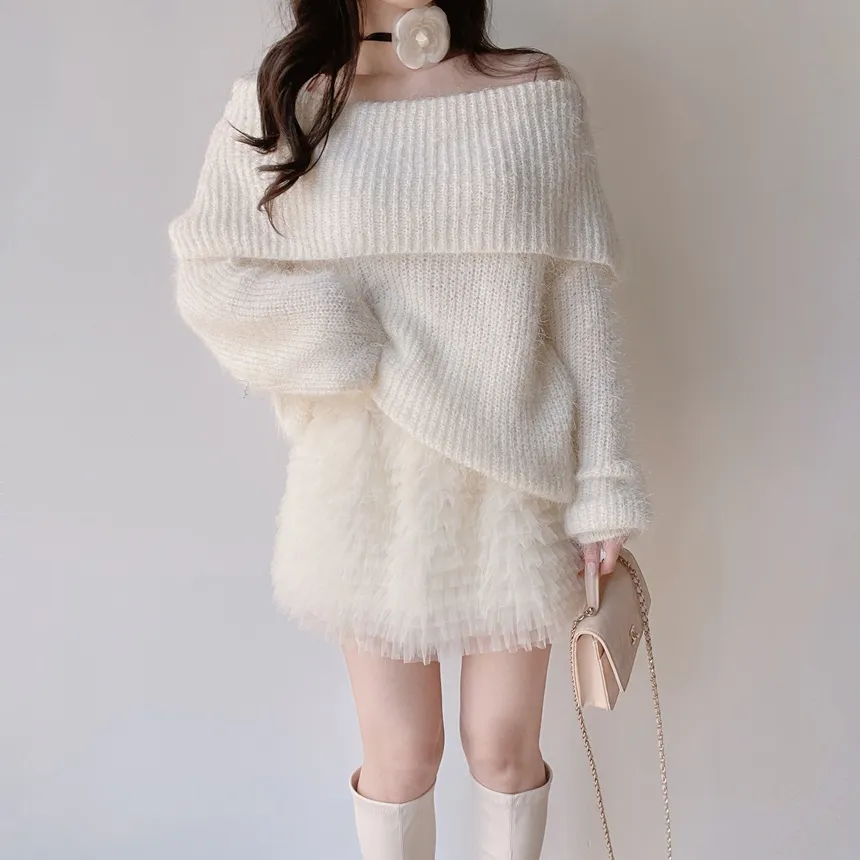 チュールフリルティアードウエストゴムミニスカート | mirangmirang | 詳細画像4