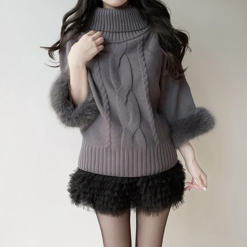 チュールフリルティアードウエストゴムミニスカート | mirangmirang | 詳細画像18