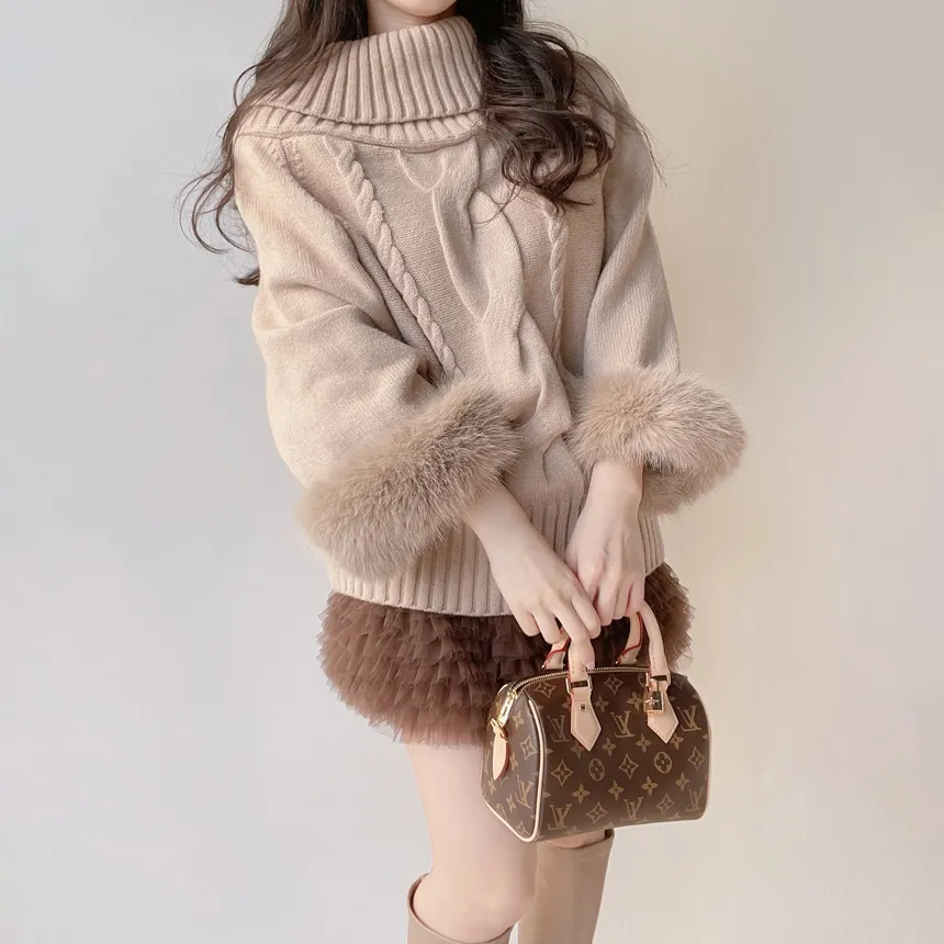 チュールフリルティアードウエストゴムミニスカート | mirangmirang | 詳細画像19