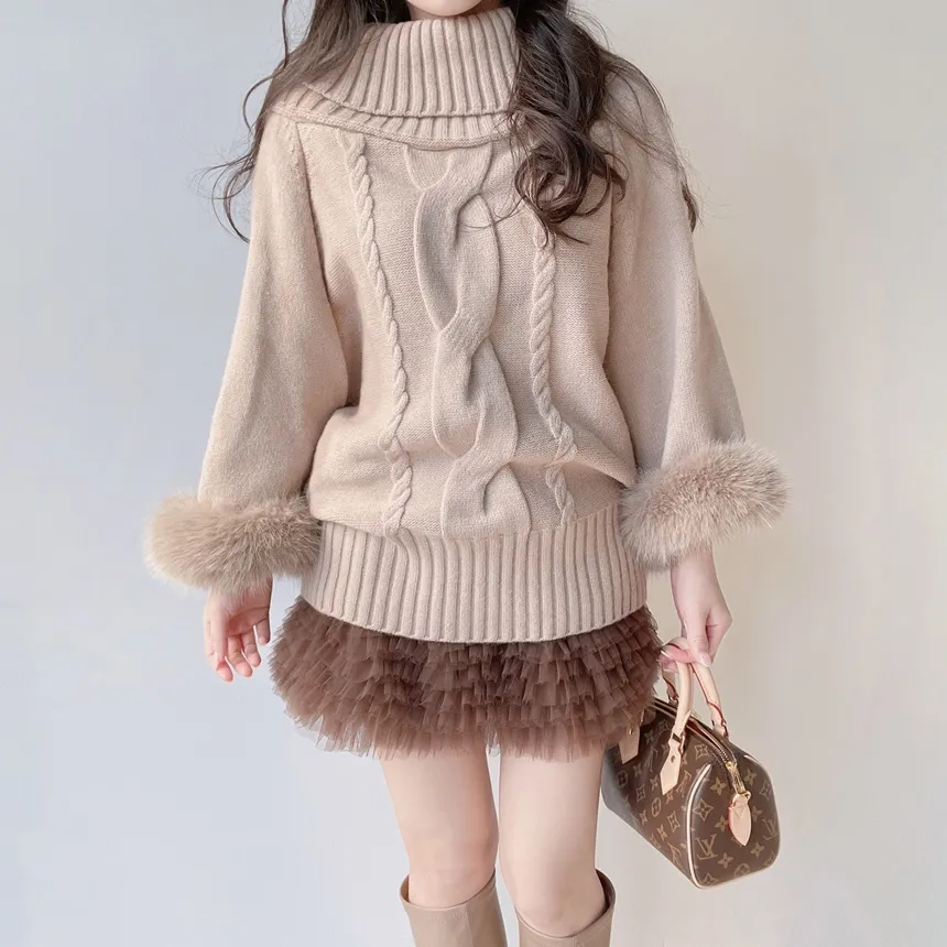 チュールフリルティアードウエストゴムミニスカート | mirangmirang | 詳細画像20