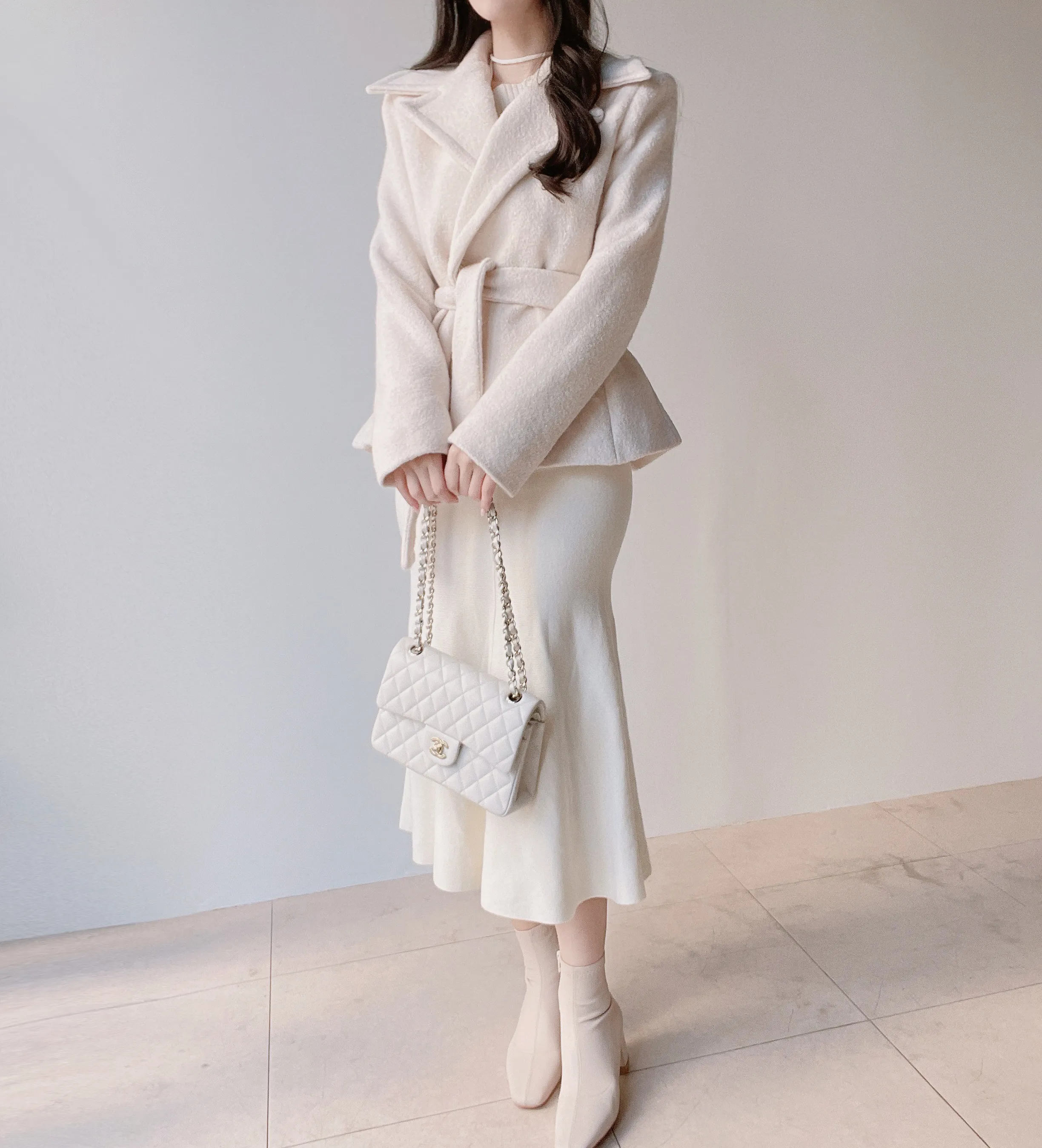 ウエストゴムロングマーメイドスカート | mirangmirang | 詳細画像10