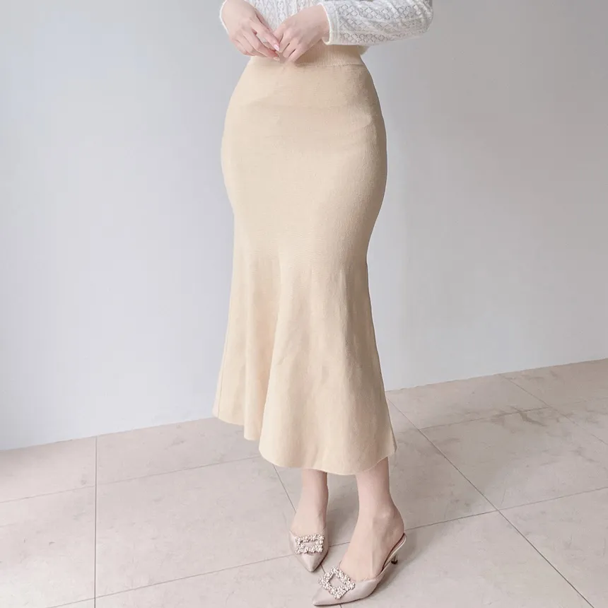 ウエストゴムロングマーメイドスカート | mirangmirang | 詳細画像23