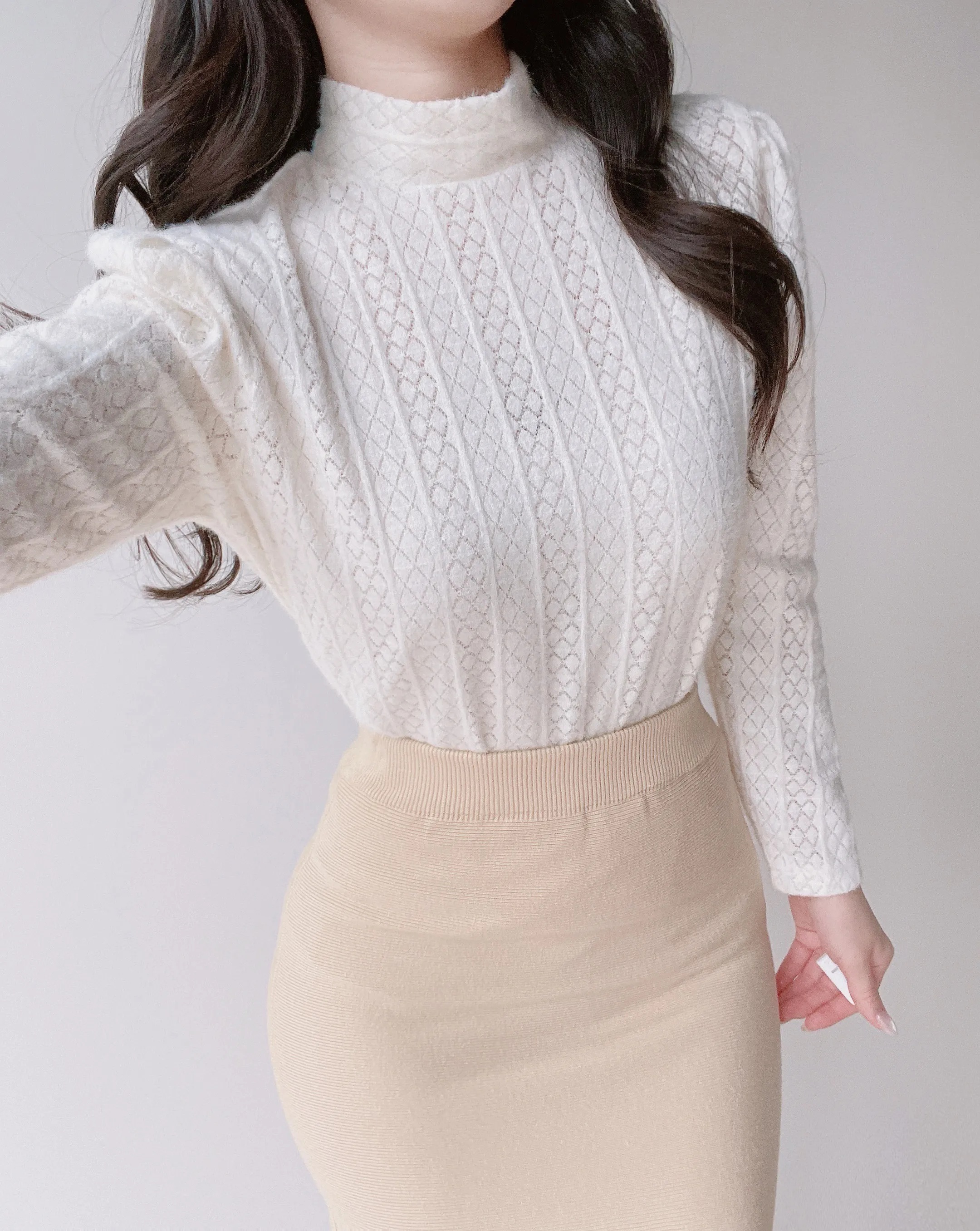 ウエストゴムロングマーメイドスカート | mirangmirang | 詳細画像26