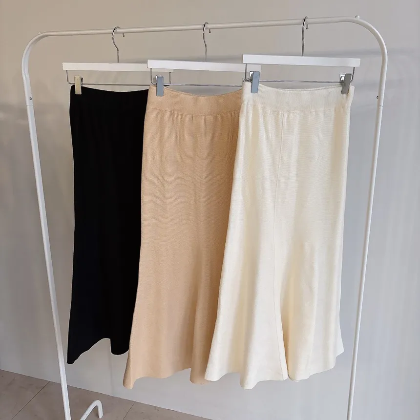 ウエストゴムロングマーメイドスカート | mirangmirang | 詳細画像31