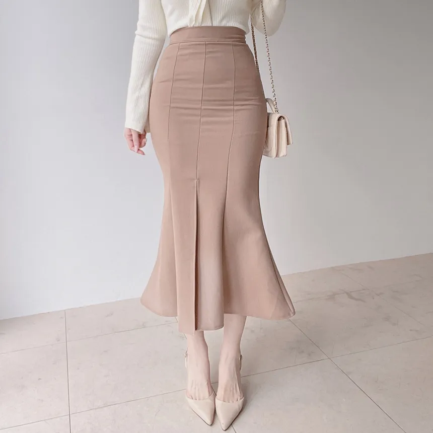 ストレッチロングマーメイドスリットスカート | mirangmirang | 詳細画像16