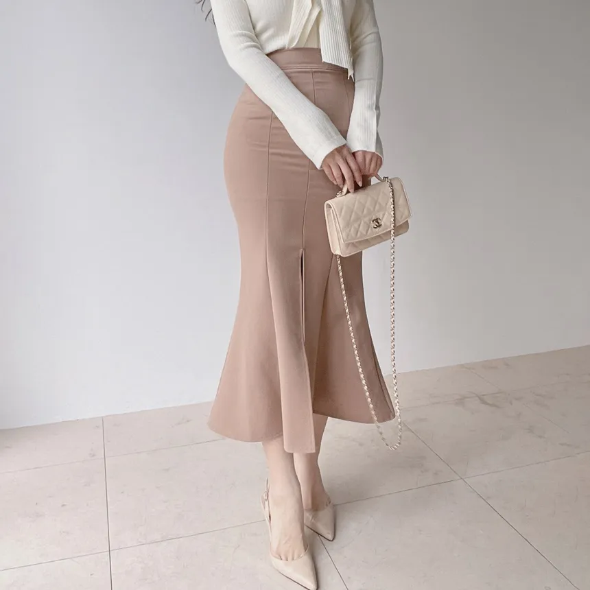 ストレッチロングマーメイドスリットスカート | mirangmirang | 詳細画像17