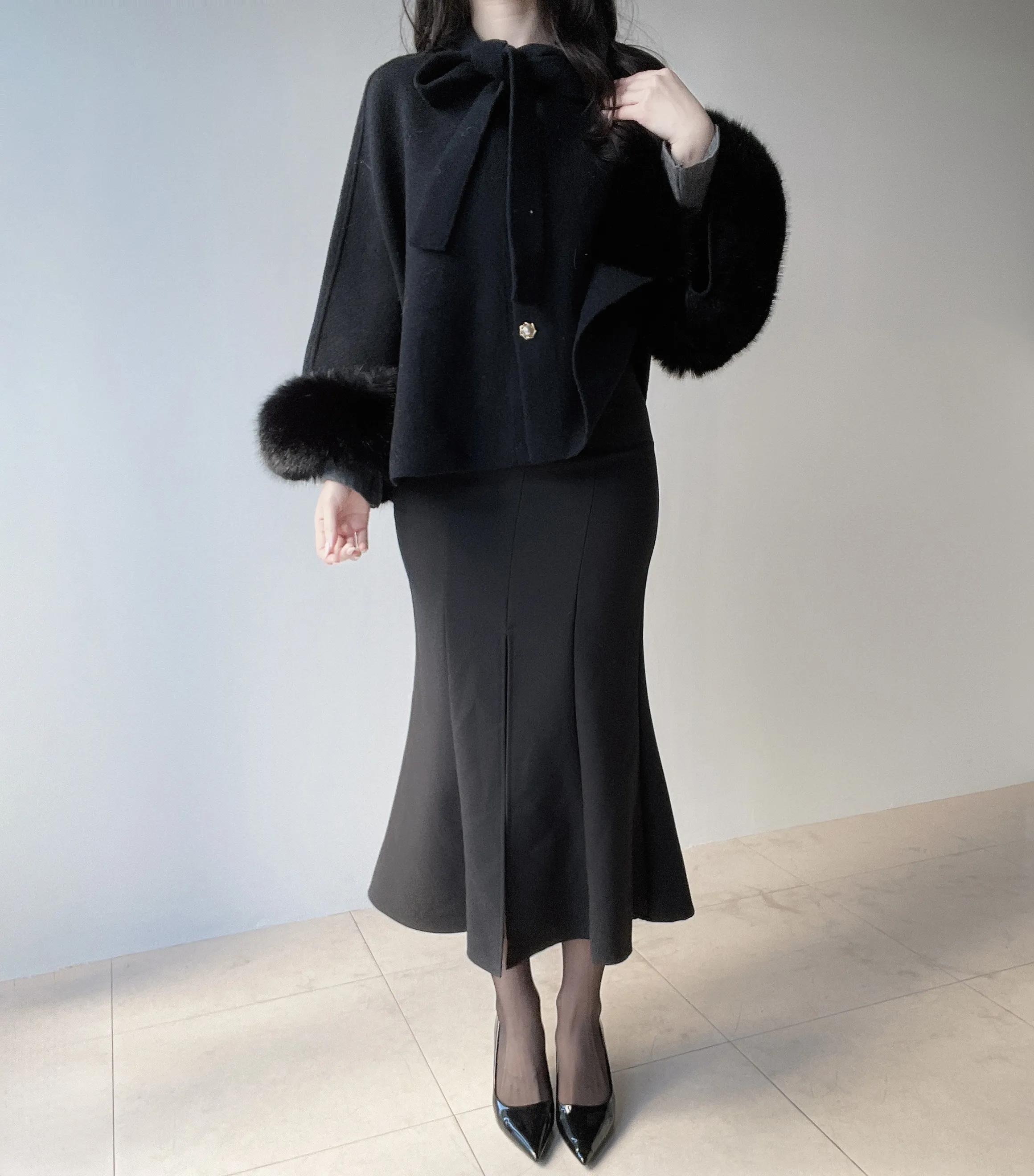 ストレッチロングマーメイドスリットスカート | mirangmirang | 詳細画像28