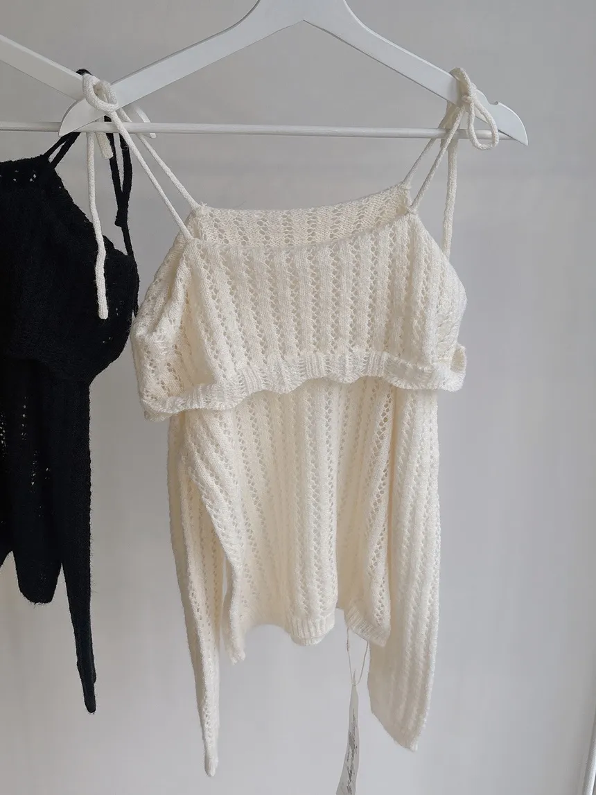 オフショルダーレースニット | mirangmirang | 詳細画像26