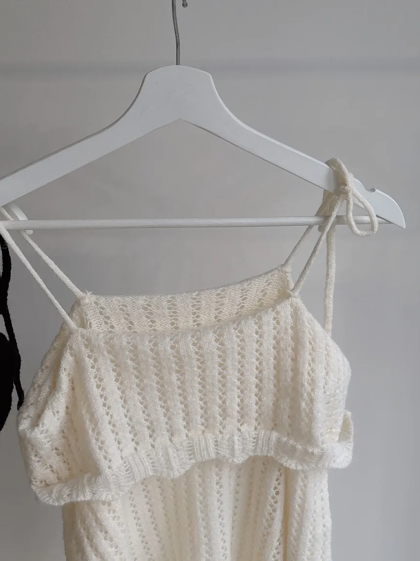 オフショルダーレースニット | mirangmirang | 詳細画像27