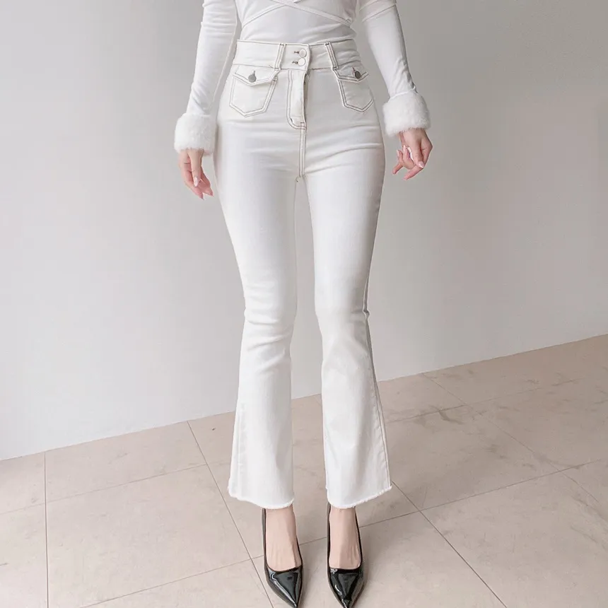 エコファー長袖UネックリボンTシャツ | mirangmirang | 詳細画像16