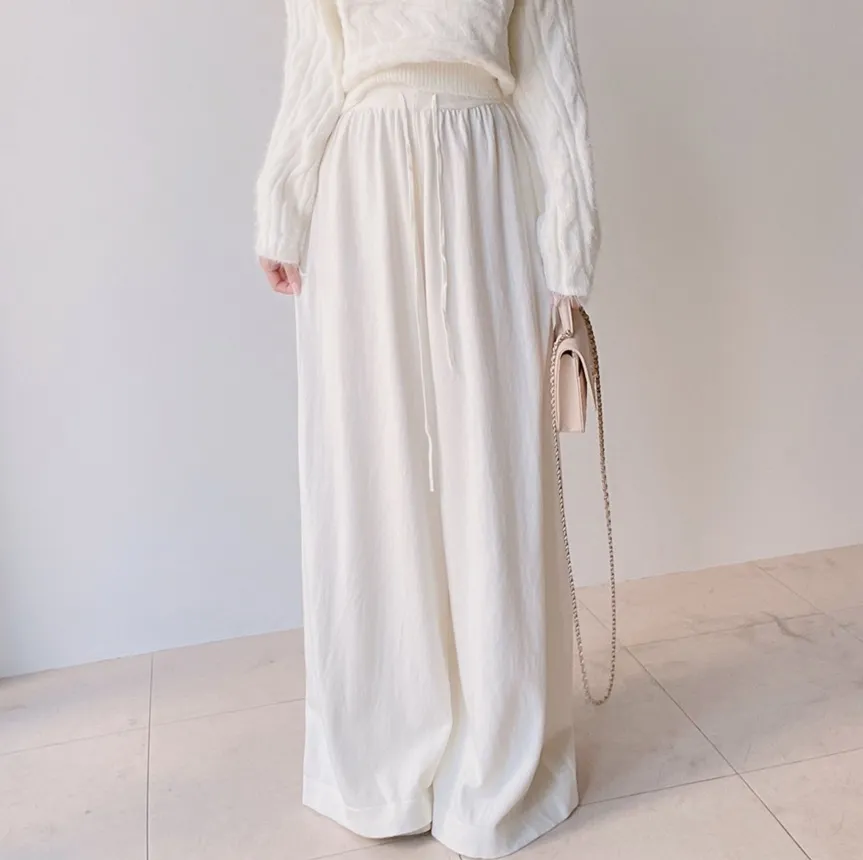 オフショルダーケーブルタートルネックニット | mirangmirang | 詳細画像19